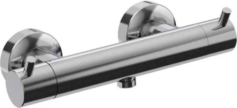 Xenz Douchekraan Duero | Opbouw | Thermostaatkraan | Tweegreeps | Chroom