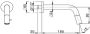 Xenz Duero Plus wandfonteinkraan 18 cm inbouw inkortbaar grafiet geborsteld - Thumbnail 3