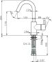 Xenz Duero Plus wastafel mengkraan 18 cm opbouw rond rvs look - Thumbnail 4