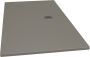 Xenz Douchevloer Flat | 100x80 cm | Incl.Afvoersifon-Chroom | Acryl | Rechthoekig | Cement mat - Thumbnail 5