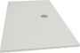 Xenz Douchevloer Flat Plus | 100x80 cm | Incl.Afvoersifon-Chroom | Acryl | Rechthoekig | Wit mat - Thumbnail 3