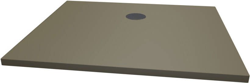 Xenz Flat Plus douchevloer 120x100x4 cm acryl rechthoek klei mat