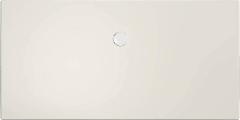 Xenz Douchevloer Flat Plus | 200x100 cm | Incl.Afvoersifon-Chroom | Acryl | Rechthoekig | Pergamon glans