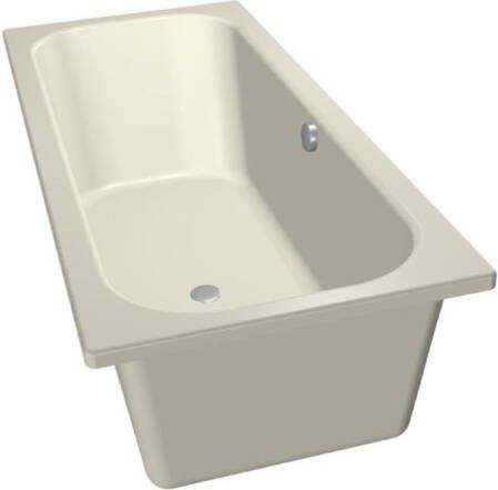 Xenz Ligbad Aruba | Inbouw | 170x75 cm | Incl.Badafvoer | Met overloop | Acryl | Pergamon glans