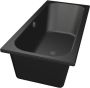 Xenz Ligbad Inbouw Aruba Rechthoek 1-2 Persoons Duobad 75x170x45cm Acryl Ebony Zwart Mat met Poten - Thumbnail 9