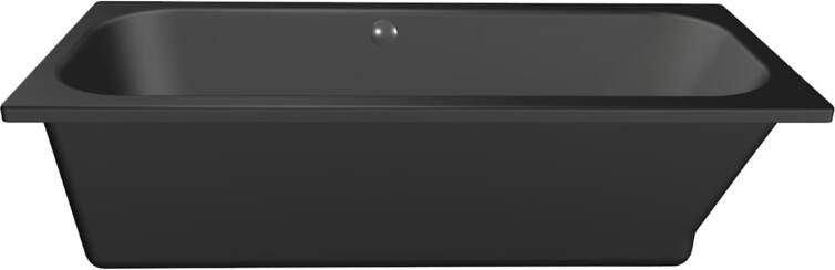 Xenz Ligbad Aruba | Inbouw | 170x75 cm | Incl.Badafvoer | Met overloop | Acryl | Zwart mat