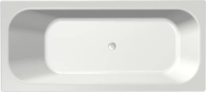 Xenz Ligbad Aruba | Inbouw | 170x75 cm | Incl.Badafvoer | Zonder overloop | Acryl | Glans wit