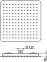 Xenz Pure Regendouche inbouw vierkant met afgeronde hoeken 23x23x2 cm chroom - Thumbnail 4