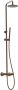 Xenz Regendouche set Duero | Opbouw | 20 cm | Thermostaatkraan | Telescopisch | Brons geborsteld PVD coating - Thumbnail 2