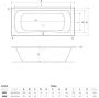 Xenz Whirlpool bad Robijn | 180x80 cm | Acryl | Pneumatisch | Waterjetsysteem | Wit glans - Thumbnail 3
