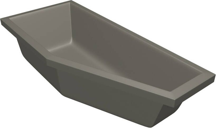 Xenz Ligbad Society compact | Links | 160x90 cm | Incl.Badafvoer | Met overloop | Acryl | Cement mat