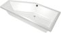 Xenz Society 160 ligbad 160x90cm met overloop zonder afvoer Hoekopstelling links Acryl Edelweiss mat 6881-03 - Thumbnail 10