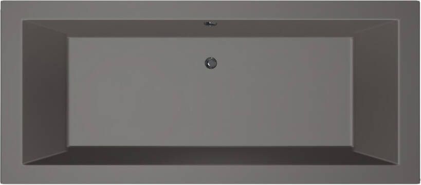 Xenz Ligbad Society | Inbouw | 200x90 cm | Incl.Badafvoer | Met overloop | Acryl | Antraciet mat