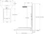 Xenz Upfall Excellent inbouw regendouche 90x160x13.5 cm zwart antraciet - Thumbnail 4