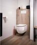 Xenz Wandcloset Gio | 47 cm | Zonder spoelrand | Zonder toiletzitting | Excl.Toiletzitting | Keramiek | Wit glans - Thumbnail 4