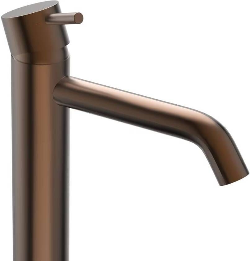 Xenz Wastafelkraan Duero | Opbouw | Mengkraan | Hoog model | Brons geborsteld PVD coating