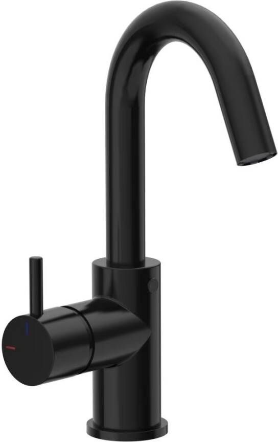 Xenz Wastafelkraan Duero | Opbouw | Mengkraan | Hoog model | Ebony (zwart mat)