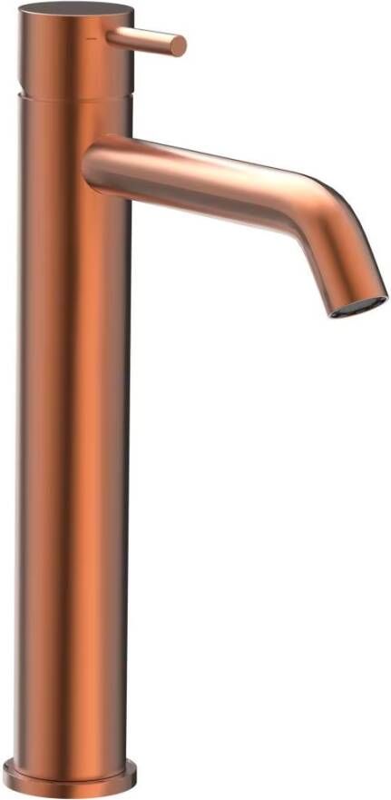 Xenz Wastafelkraan Duero | Opbouw | Mengkraan | Hoog model | Oud koper