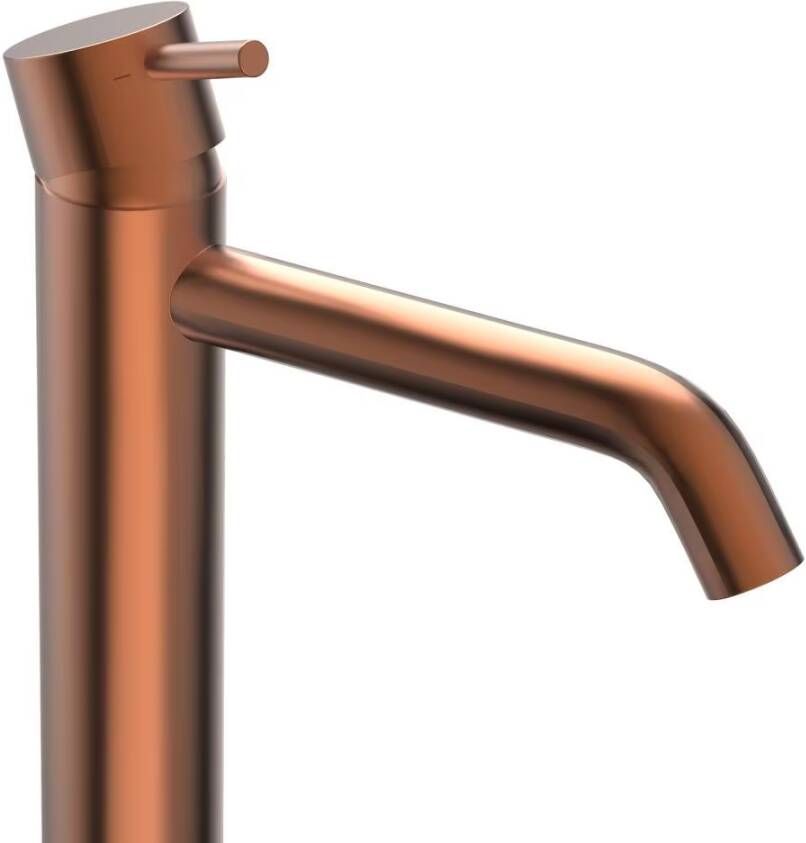 Xenz Wastafelkraan Duero | Opbouw | Mengkraan | Hoog model | Oud koper