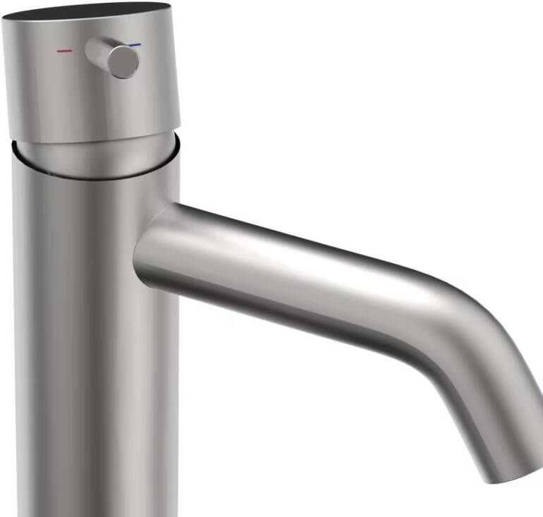 Xenz Wastafelkraan Duero | Opbouw | Mengkraan | Standaard model | Inox (rvs look)