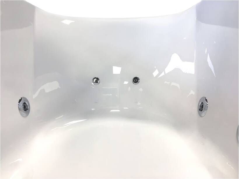 Xenz Whirlpool bad Kristal | 170x75 cm | Acryl | Pneumatisch | Waterjetsysteem | Wit glans