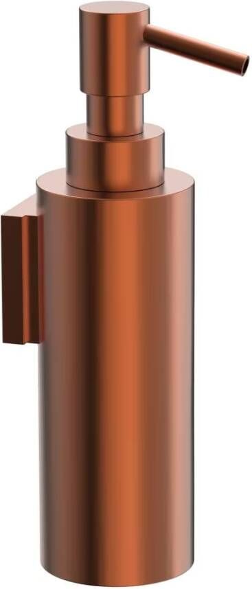 Xenz Zeepdispenser Duero | Wandmontage | Messing | Rond | Koper geborsteld