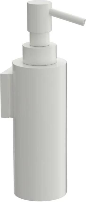 Xenz Zeepdispenser Duero | Wandmontage | Messing | Rond | Wit mat