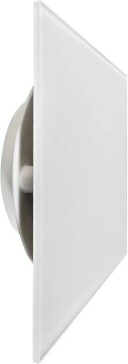 Xiomara Feel Good ventilatierooster glas 2 stuks vierkant 15x15 cm grijs