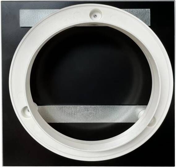 Xiomara Feel Good ventilatierooster glas 2 stuks vierkant 15x15 cm grijs