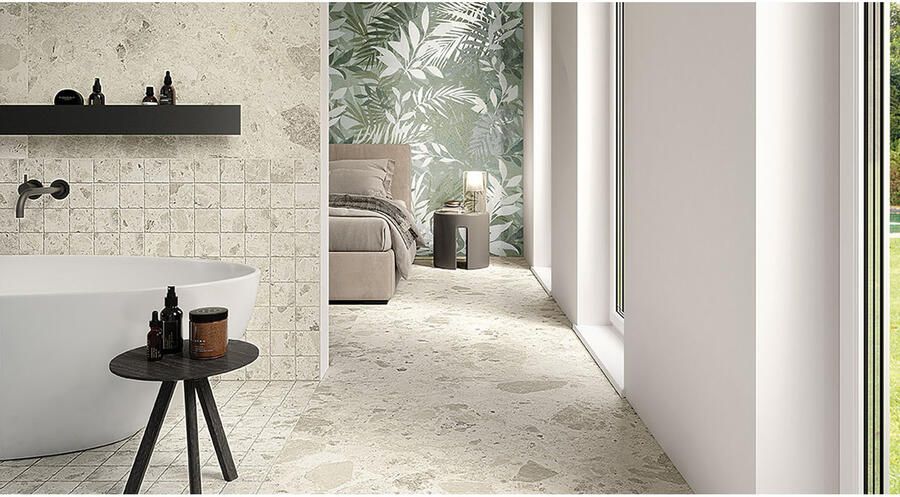 Fap Ceramiche Nativa Vloertegel | 30x30 cm | Terrazzo | Glans Wit