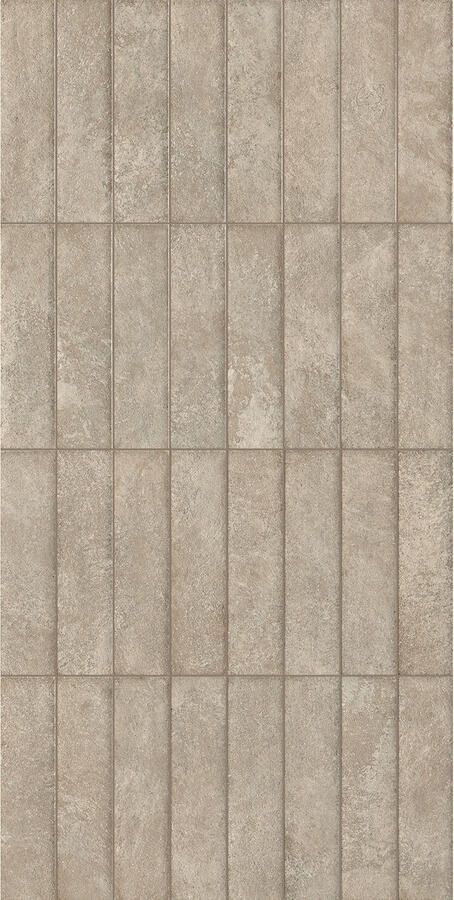 Fap Ceramiche Nobu Vloer- en wandtegel | 6x24 cm | Natuursteenlook | Mat Grijs