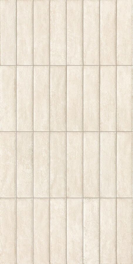 Fap Ceramiche Nobu Vloer- en wandtegel | 6x24 cm | Natuursteenlook | Mat Wit