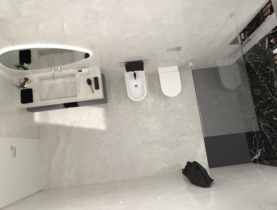 Fap Ceramiche Roma Gold Vloer- en wandtegel | 120x120 cm | Gerectificeerd | Natuursteenlook | Gepolijst Wit - Foto 2