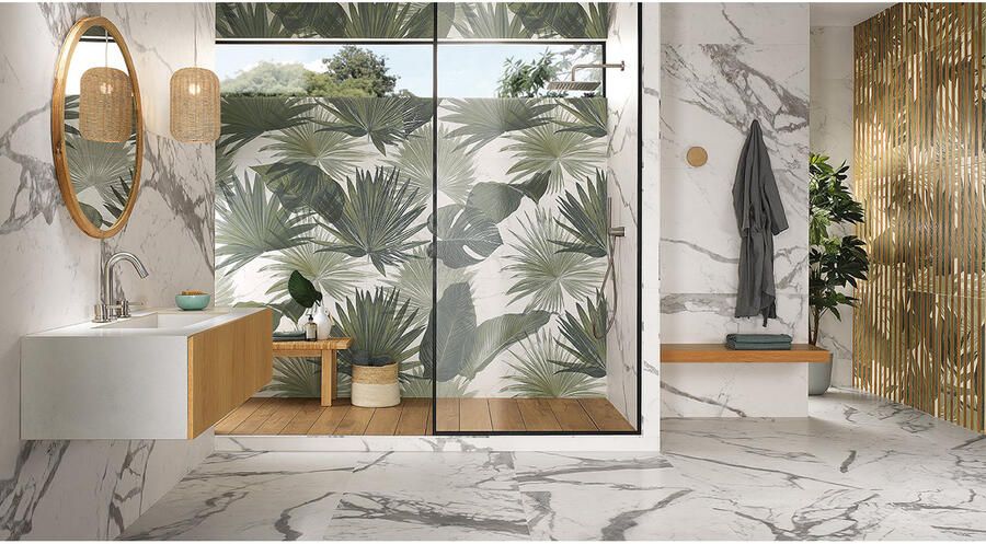 Fap Ceramiche Roma Stone Vloertegel | 80x80 cm | Gerectificeerd | Natuursteenlook | Mat Wit