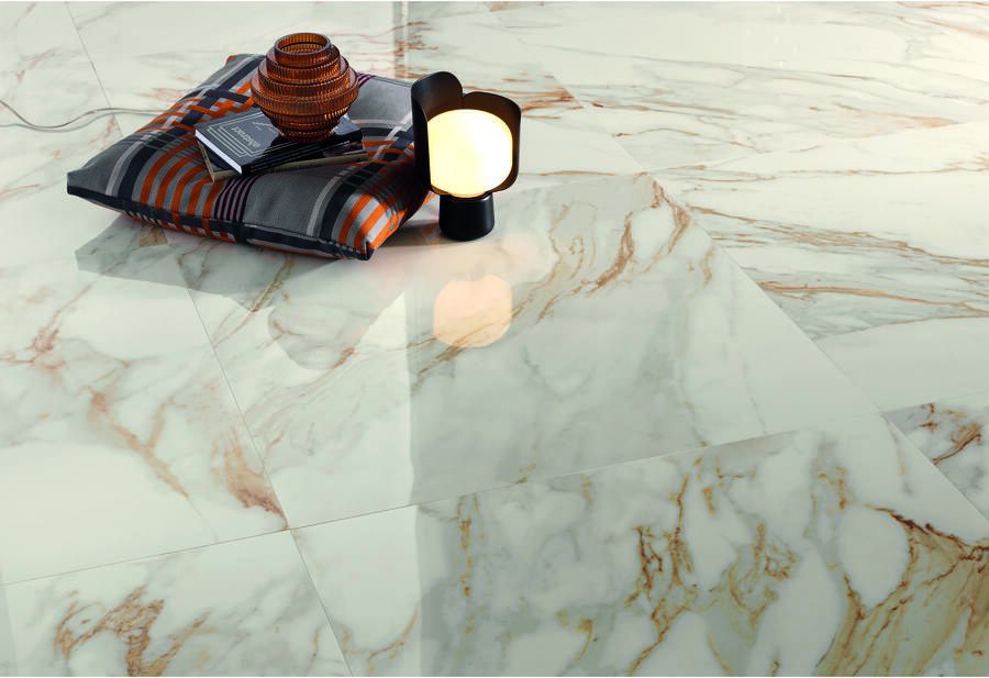 Fap Ceramiche Roma Stone Vloertegel | 80x80 cm | Gerectificeerd | Natuursteenlook | Glans Goud - Foto 2