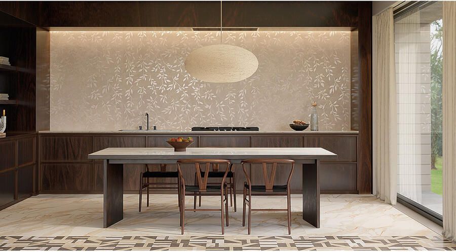 Fap Ceramiche Roma Stone Vloertegel | 120x120 cm | Gerectificeerd | Natuursteenlook | Mat Goud