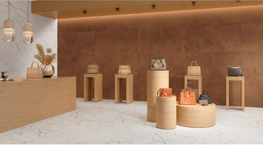 Fap Ceramiche Roma Stone Vloertegel | 80x80 cm | Gerectificeerd | Natuursteenlook | Mat Wit