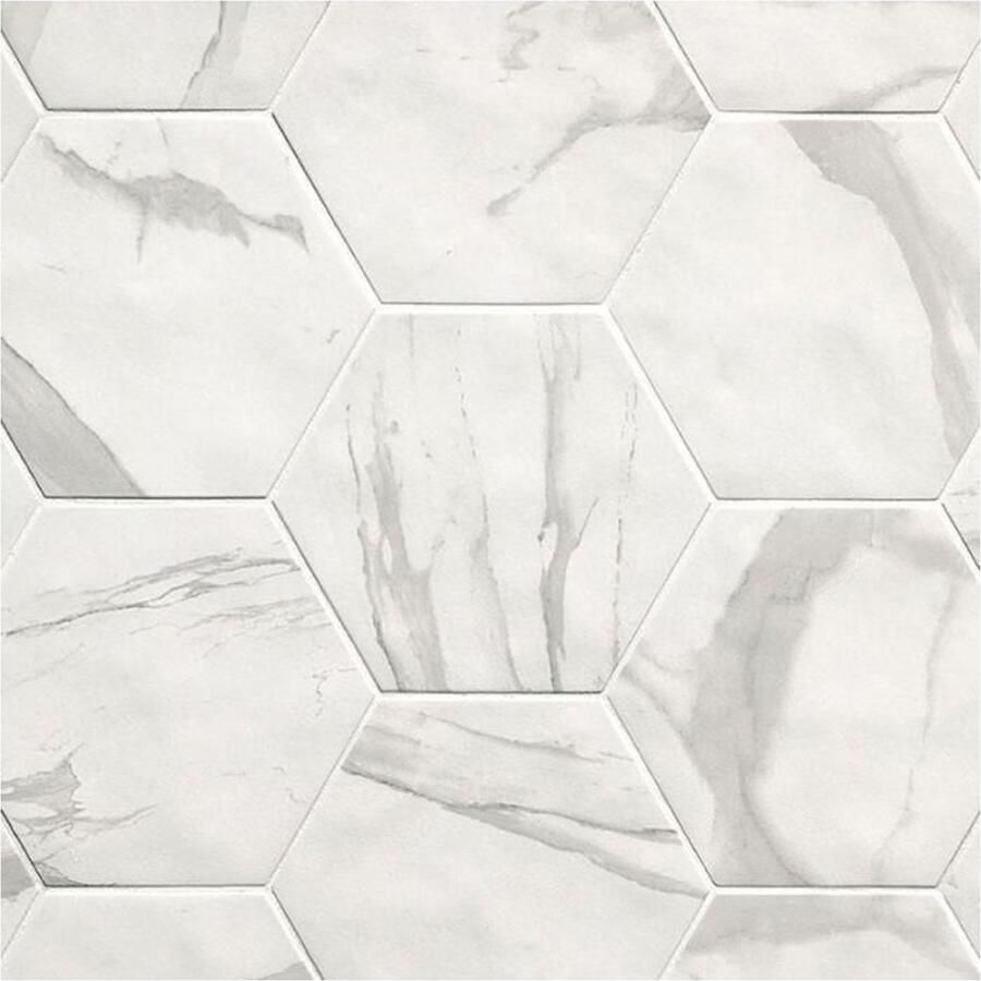 Fap Ceramiche Roma Vloer- en wandtegel | 22x25 cm | Marmerlook | Mat Wit