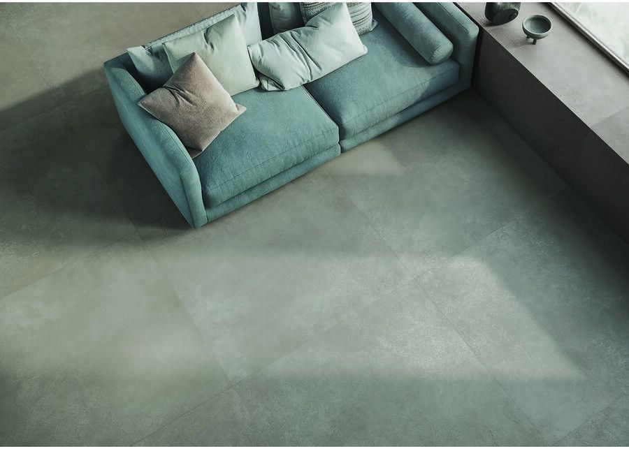 Fap Ceramiche Summer Vloer- en wandtegel | 120x120 cm | Gerectificeerd | Natuursteenlook | Mat Donkergrijs