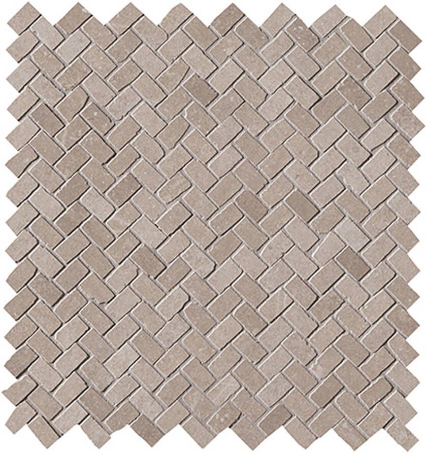 Fap Ceramiche Maku Vloer- en wandtegel | 30x30 cm | Natuursteenlook | Mat Taupe