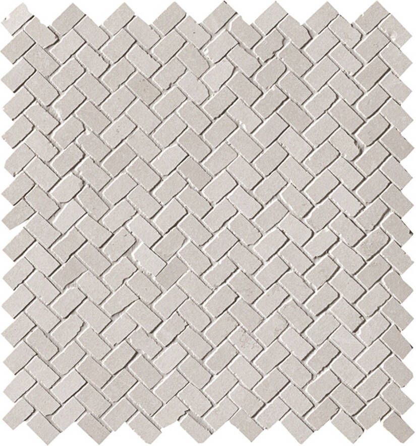 Fap Ceramiche Maku Vloer- en wandtegel | 30x30 cm | Natuursteenlook | Mat Wit