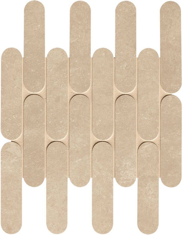 Fap Ceramiche Nobu Vloer- en wandtegel | 29x29.5 cm | Natuursteenlook | Mat Beige