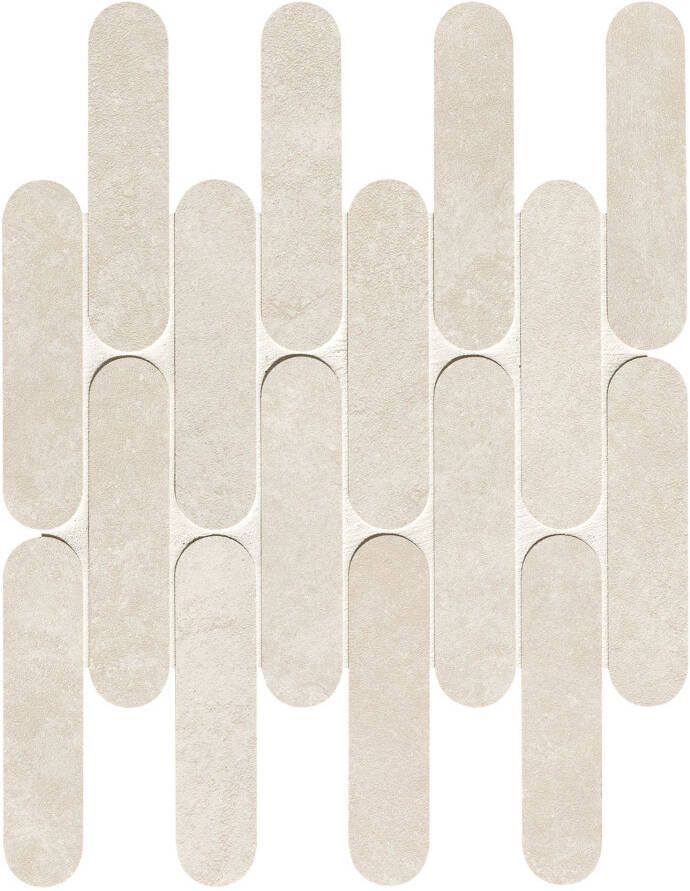 Fap Ceramiche Nobu Vloer- en wandtegel | 29x29.5 cm | Natuursteenlook | Mat Wit