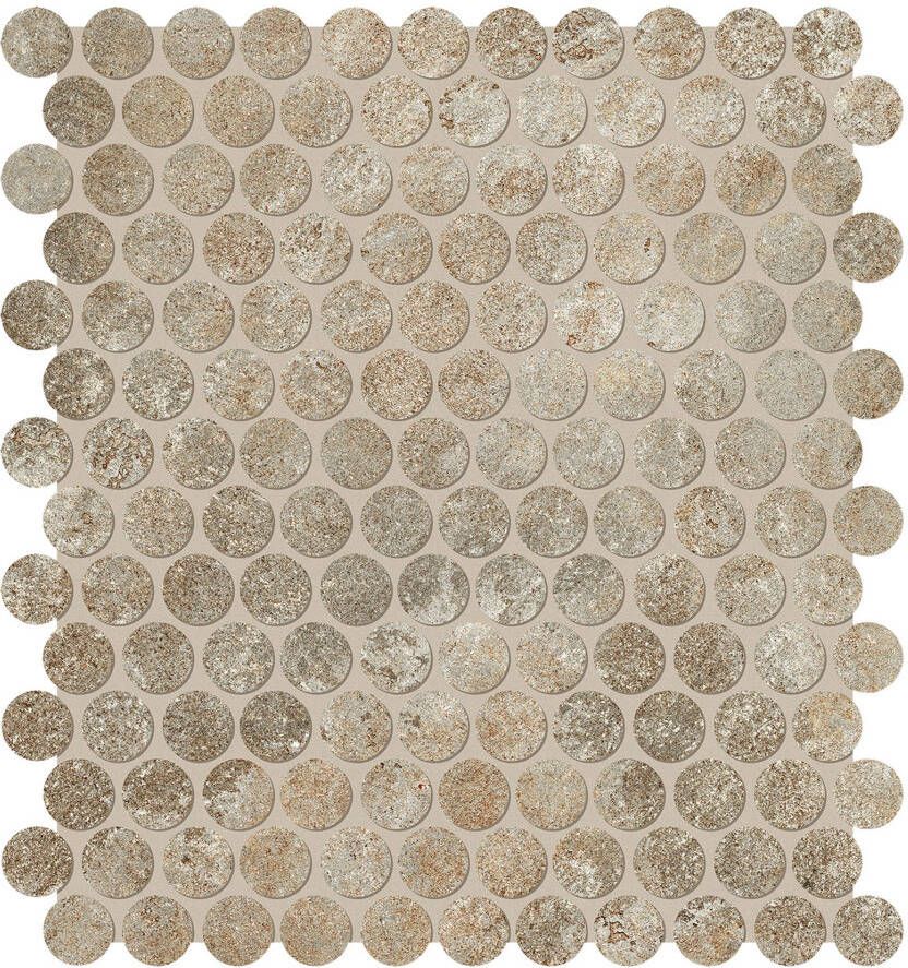 Fap Ceramiche Nobu Vloer- en wandtegel | 29x32.5 cm | Natuursteenlook | Mat Bruin Grijs