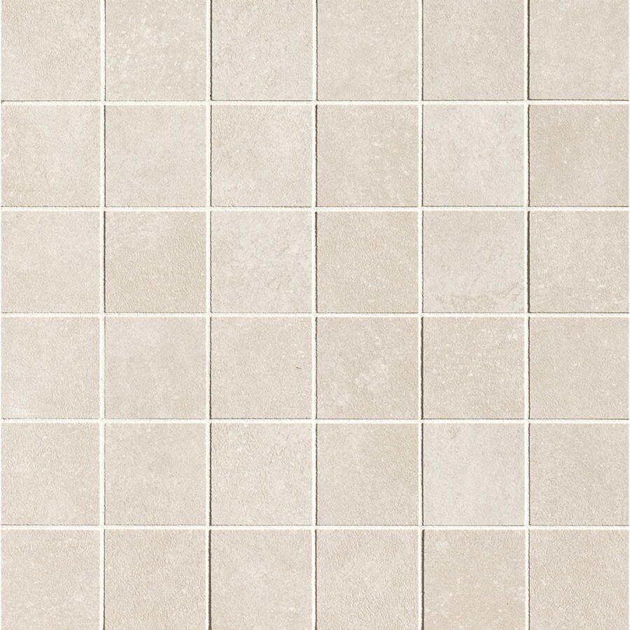 Fap Ceramiche Nobu Vloer- en wandtegel | 30x30 cm | Natuursteenlook | Mat Wit