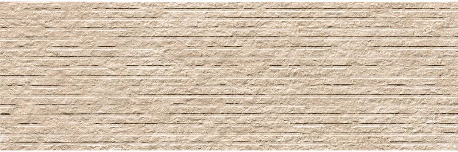 Fap Ceramiche Nobu Wandtegel | 25x75 cm | Natuursteenlook | Mat Beige