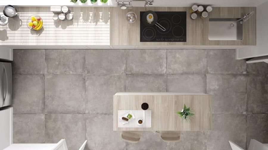 Flaminia Dream Taupe vloertegel beton look 80x80 cm grijs mat