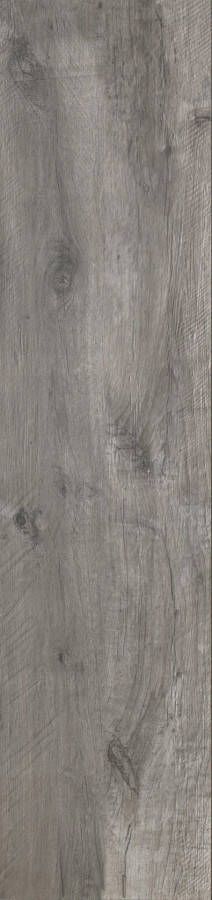 Flaviker Dakota Tortora vloertegel hout look 40x170 cm eiken donker mat