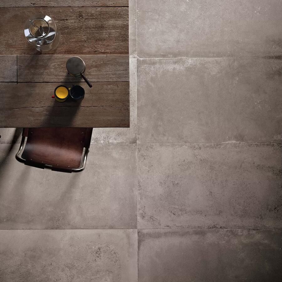 Flaviker Backstage Vloertegel | 60x120 cm | Gerectificeerd | Betonlook | Mat Grijs - Foto 2
