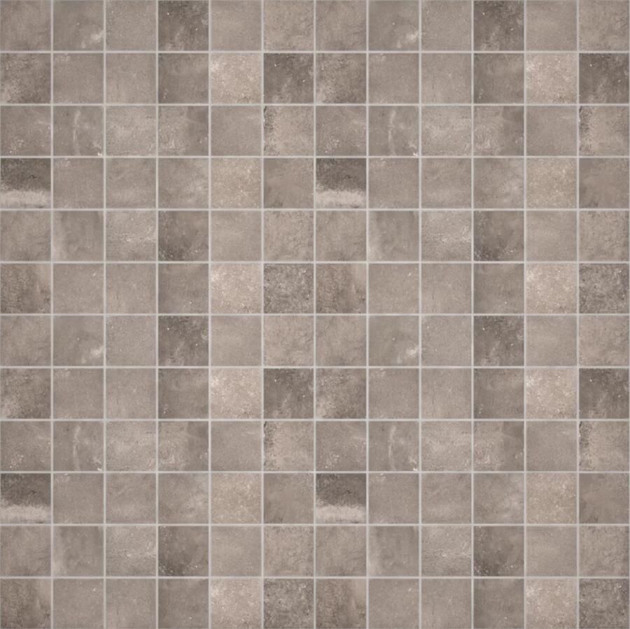 Flaviker Backstage Wandtegel | 30x30 cm | Gerectificeerd | Betonlook | Mat Antraciet